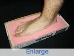 collapsed foam cast