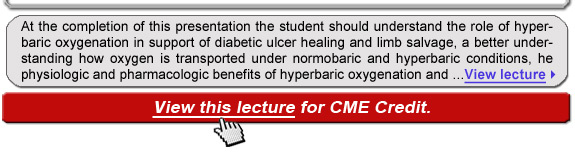 Hyperbaric Oxygen In Diabetic Limb Salvage-Part I: 