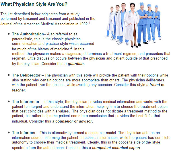 What Physician Style Are You?