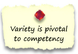 Variety is pivotal to competency