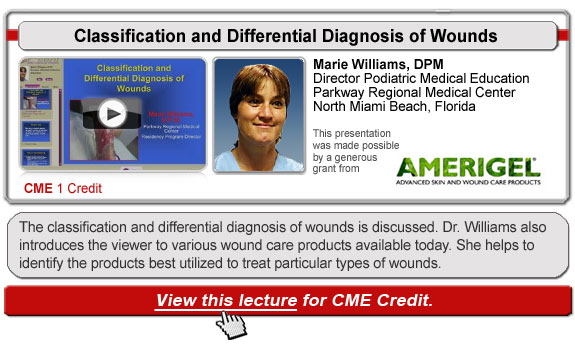 Classification and Differential Diagnosis of Wounds