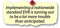 Implementing a nationwide standard EHR 