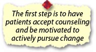 counseling and be motivated to actively pursue change